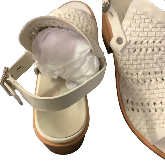 NWT Rag & bone ivory woven leather sandals size 5 - Picture 9 of 13